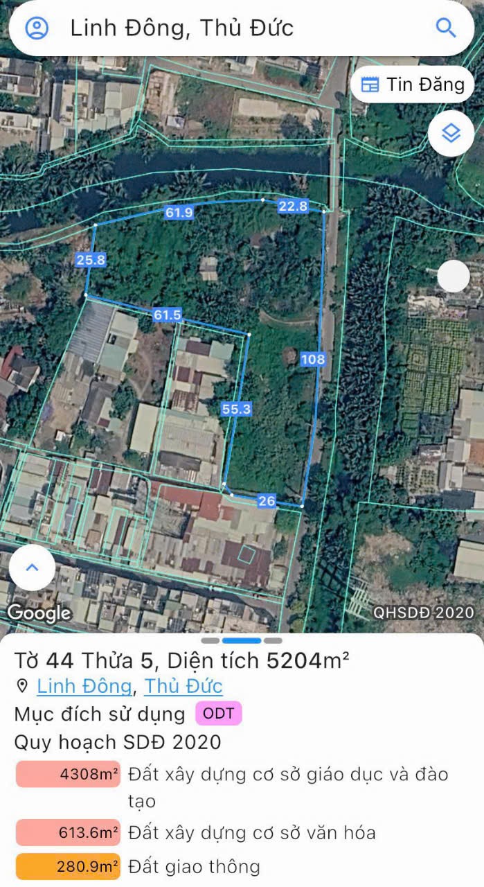 Cần bán Đất Phường Hiệp Bình Chánh, Thủ Đức, Diện tích 5247m², Giá Thương lượng 2