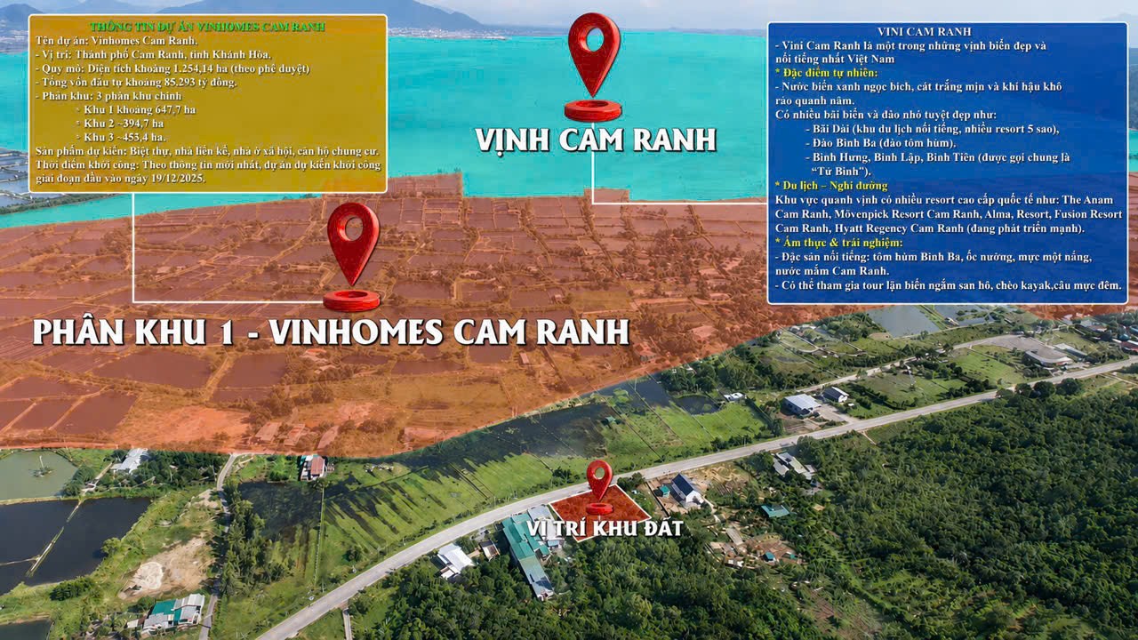 HÀNG HIẾM CÒN 1 LÔ CUỐI GẦN VIN CAM RANH - CHỈ 13,5 TRIỆU/M² - CÁCH ĐẠI DỰ ÁN 300M 6