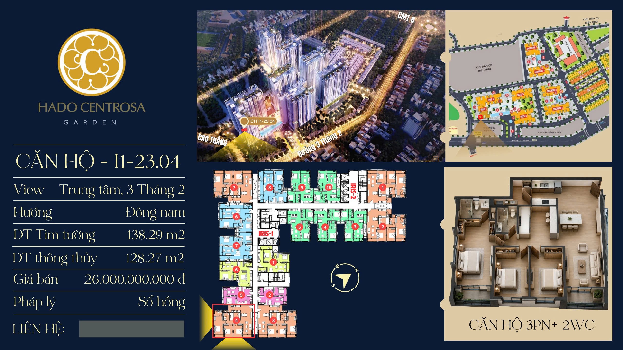 Cần bán Căn hộ chung cư Quận 10, Hồ Chí Minh, Diện tích 138m², Giá 26 Tỷ