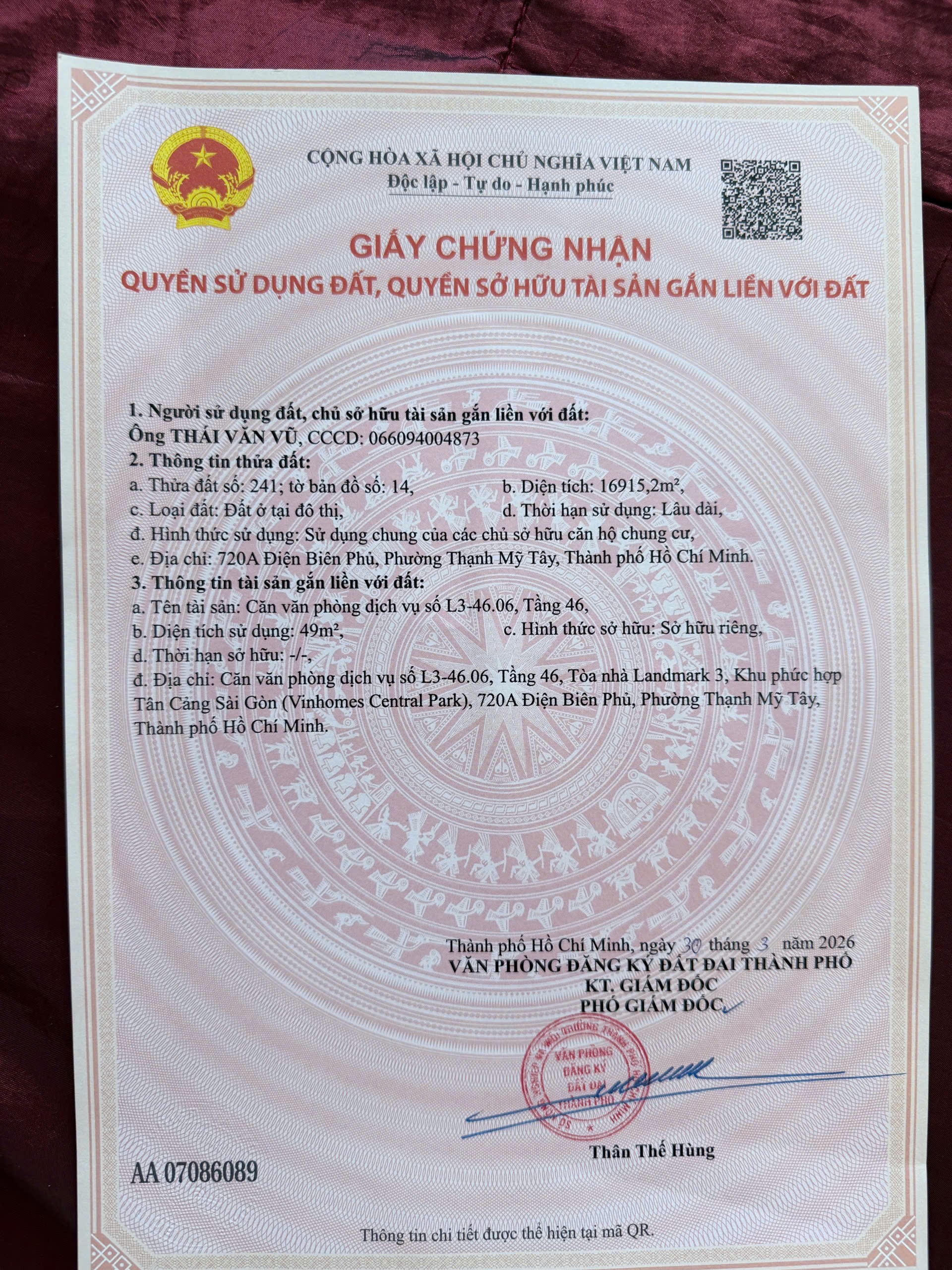 Cần bán Căn hộ chung cư Bình Thạnh, Hồ Chí Minh, Diện tích 54m², Giá 7.7 Tỷ