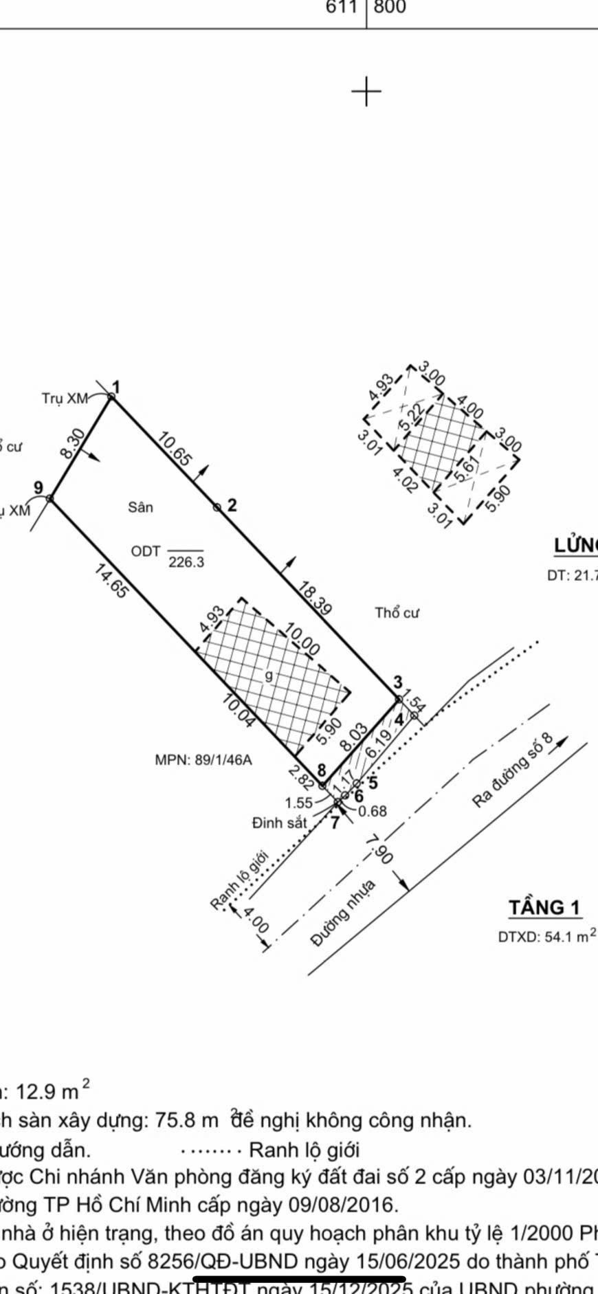 Cần bán Đất Phường Tăng Nhơn Phú B, Quận 9, Diện tích 226m², Giá 018.6 Tỷ