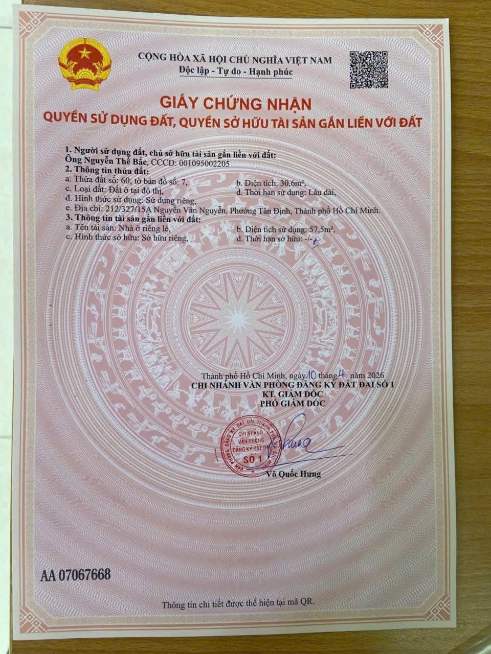 Cần bán Nhà ở, nhà cấp 4, nhà hẻm Quận 1, Hồ Chí Minh, Diện tích 130m², Giá 06.7 Tỷ 5