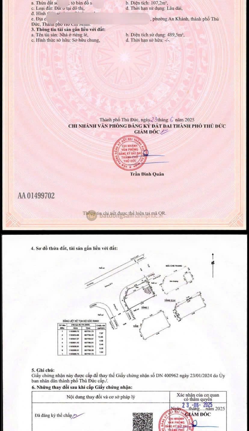 Cho thuê Nhà mặt tiền Phường An Khánh, Quận 2, Diện tích 176m², Giá 97 Tỷ