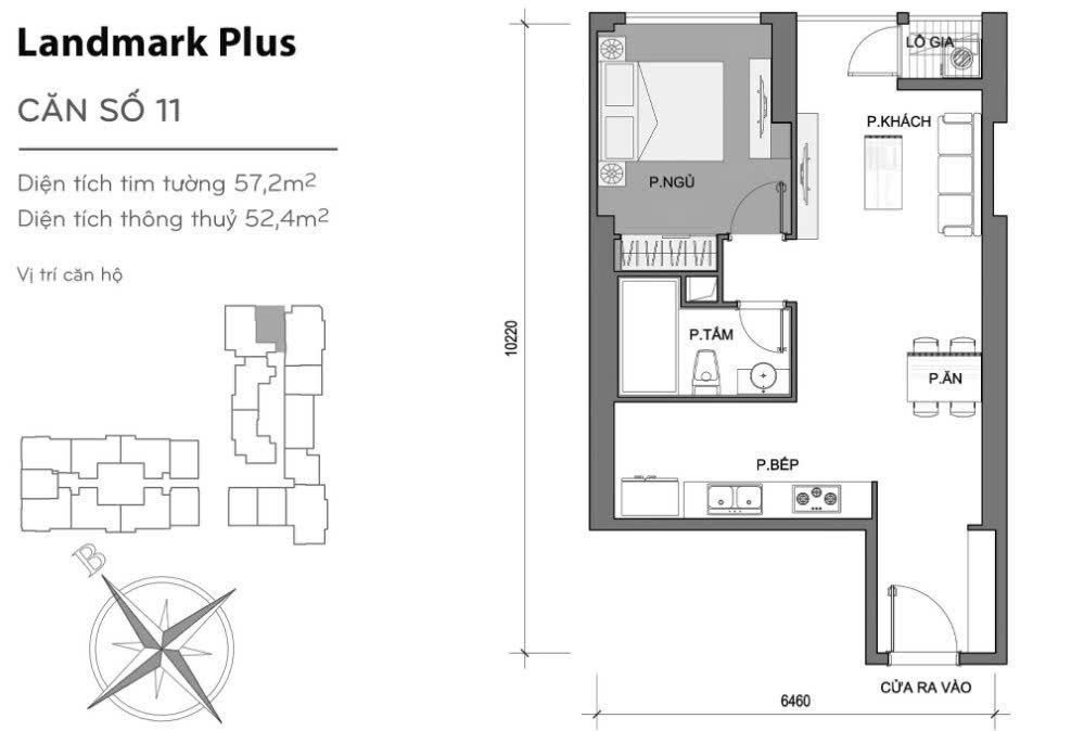 Cần bán Căn hộ chung cư Bình Thạnh, Hồ Chí Minh, Diện tích 60m², Giá 7 Tỷ 8