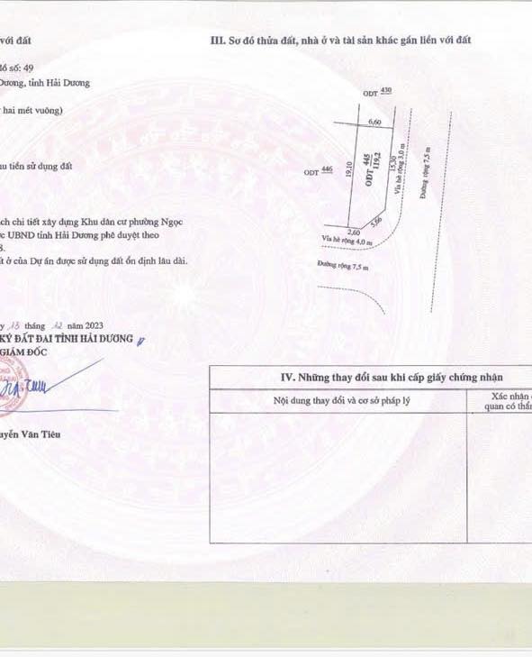 Bán đất KDC Ngọc Châu Đồng Triều, ph Ngọc Châu, TP HD, 119.2m2, mt 24m, đường 15.5m, hướng nam 3