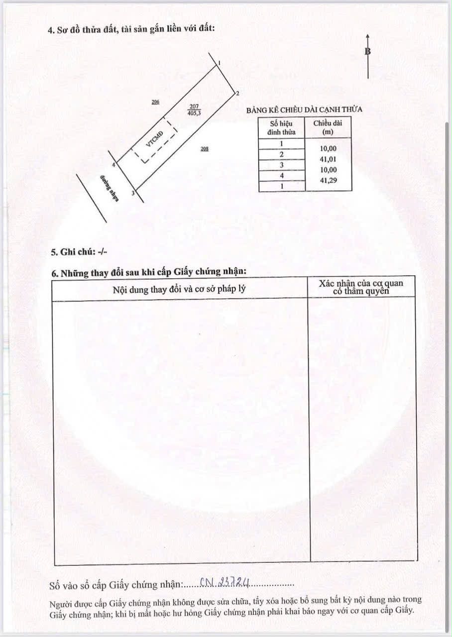 Cần bán Đất đường Tỉnh lộ 44B, Thị trấn Phước Hải, Diện tích 405m², Giá 1.65 Tỷ 2