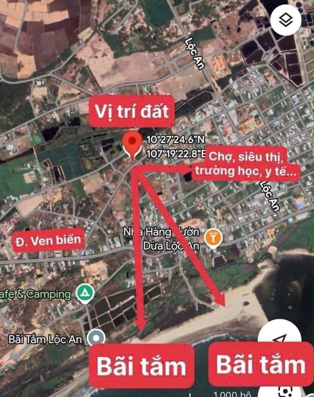 Cần bán Đất đường Võ Văn Kiệt, Xã Lộc An, Diện tích 262m², Giá 1.4 Tỷ 3