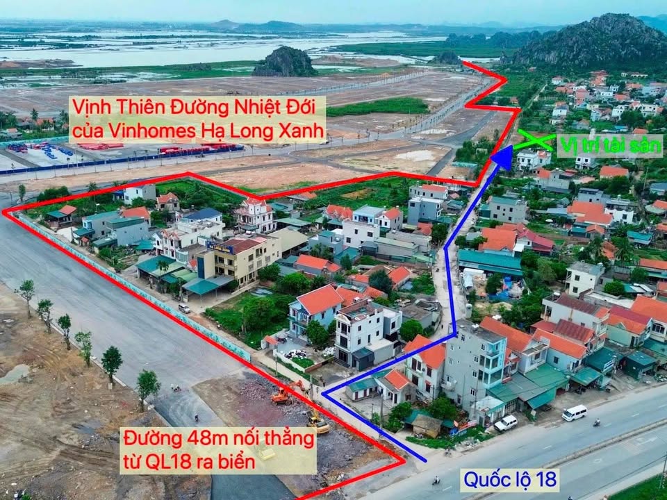 Quỹ Đất 19 LÔ ĐẤT NỀN ĐẠI YÊN – PHƯỜNG TUẦN CHÂU – QUẢNG NINH. Giáp Vinhomes Hạ Long Xanh. Sổ đỏ 4
