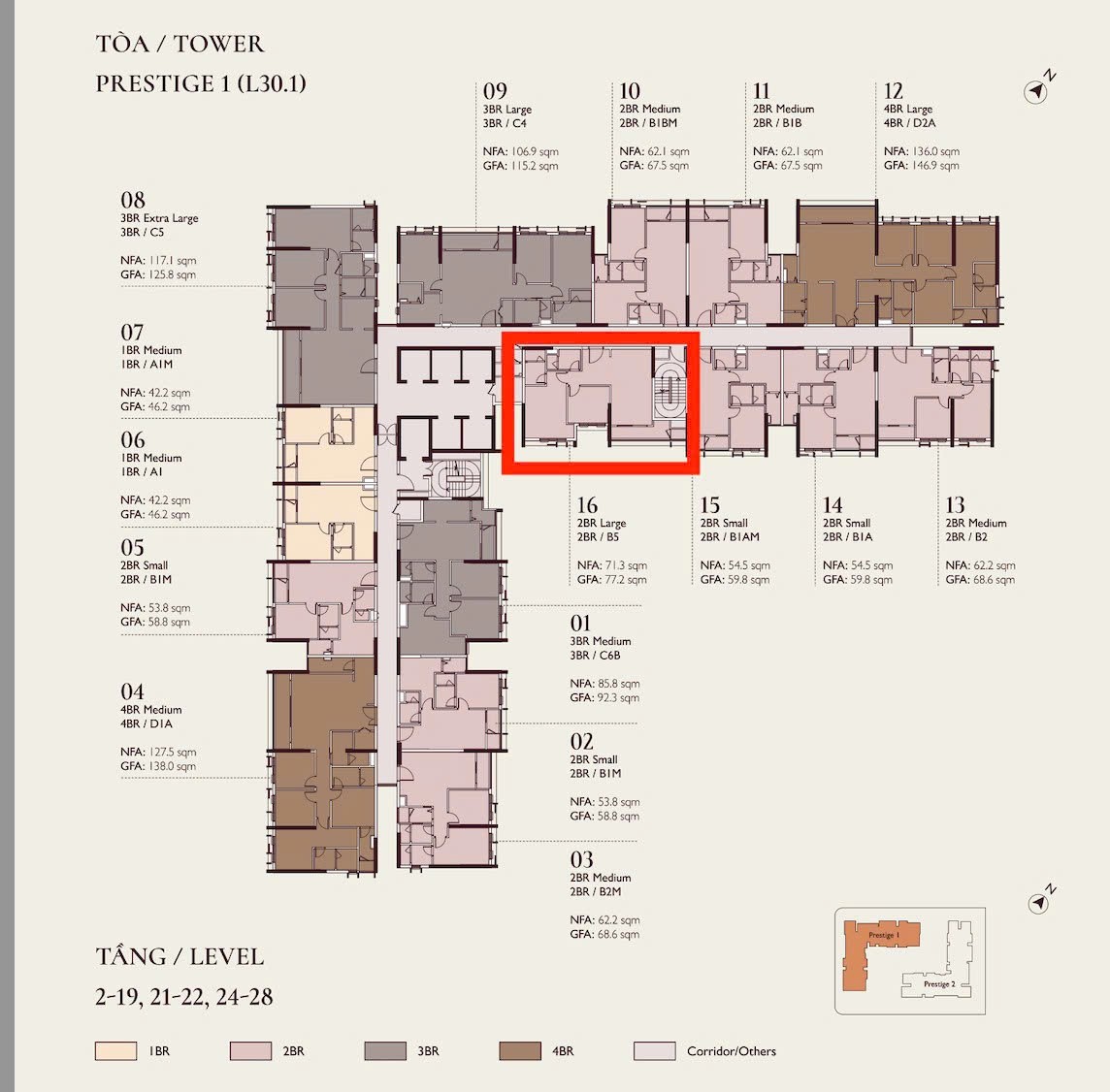 Cần bán Căn hộ chung cư dự án Lumi Hanoi, Diện tích 71m², Giá 71 Tỷ 2