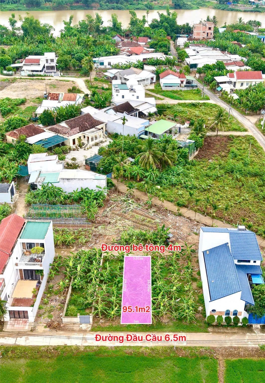 Bán đất Diên An đường thông ở giữa kết nối đường Thông Tin và Lầu Ông Huyện cách 23/10 chỉ 300m