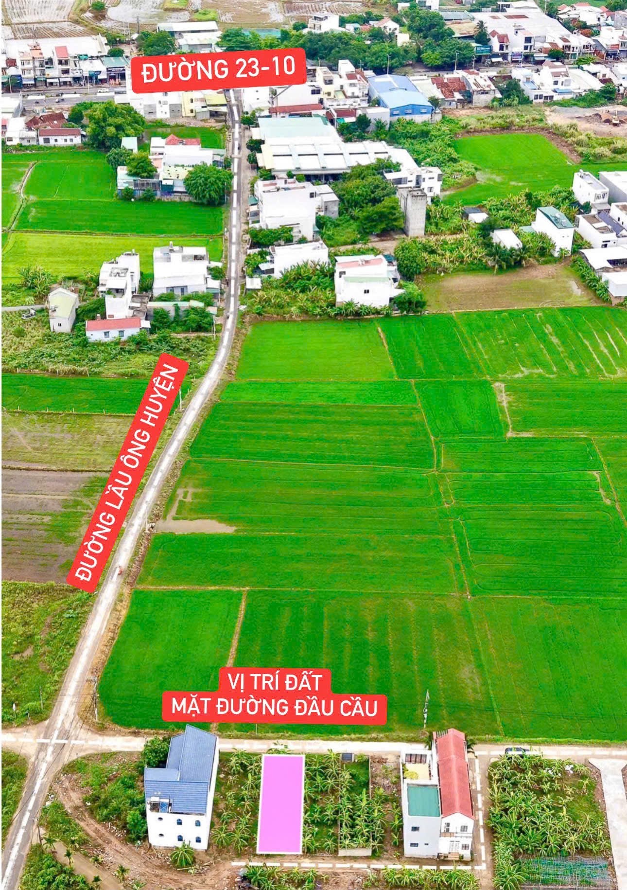 Bán đất Diên An đường thông ở giữa kết nối đường Thông Tin và Lầu Ông Huyện cách 23/10 chỉ 300m 2