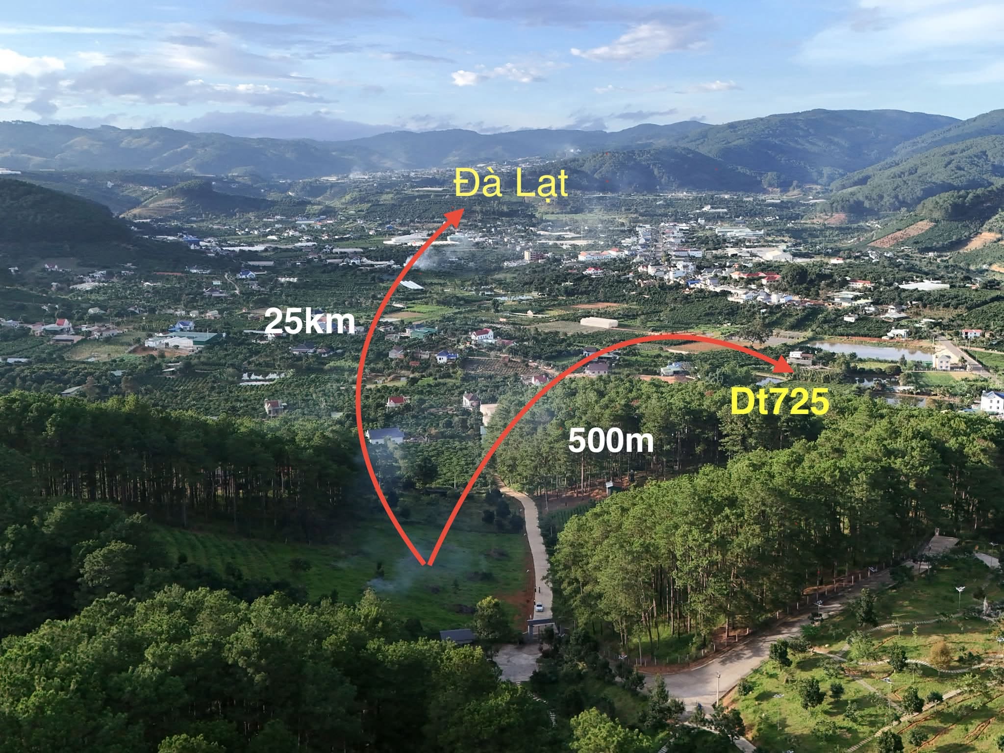 Cần bán Đất đường Tỉnh lộ 725, Xã Mê Linh, Diện tích 1000m², Giá 2.8 Tỷ 2