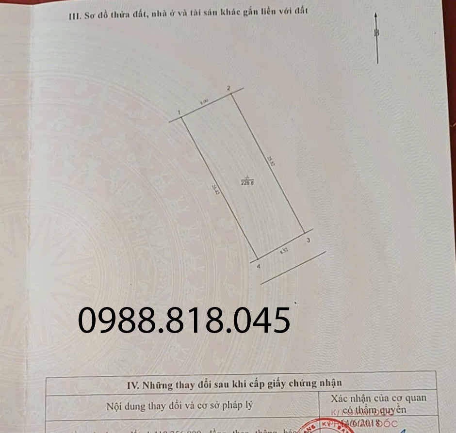 Chính chủ bán đất phân lô ngõ 63 Tư Đình, phường Long Biên, thành phố Hà Nội, 229m2, đường ô tô 3