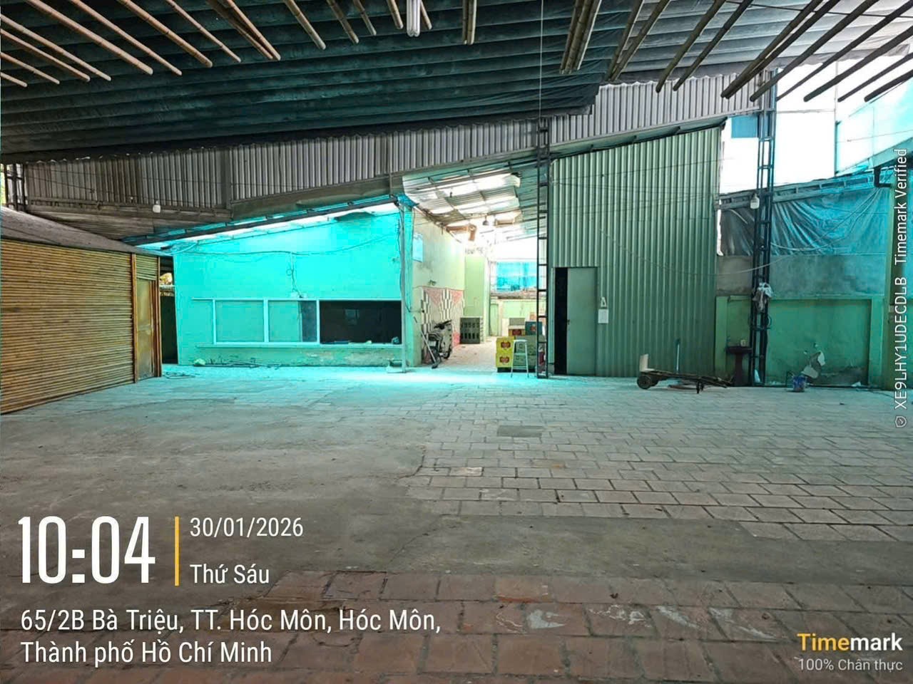 XƯỞNG MẶT TIỀN BÀ TRIỆU – GẦN BV HÓC MÔN – 921M² – QUỸ ĐẤT LỚN HIẾM 4