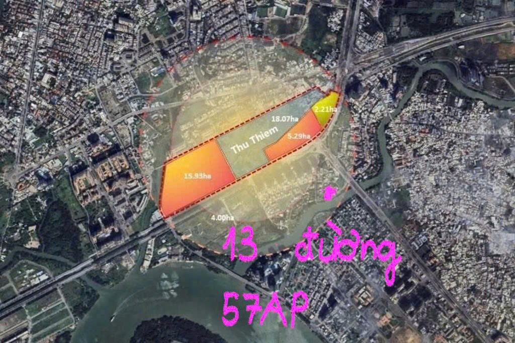 Cần bán Đất Phường Thủ Thiêm, Quận 2, Diện tích 281m², Giá 56 Tỷ 5