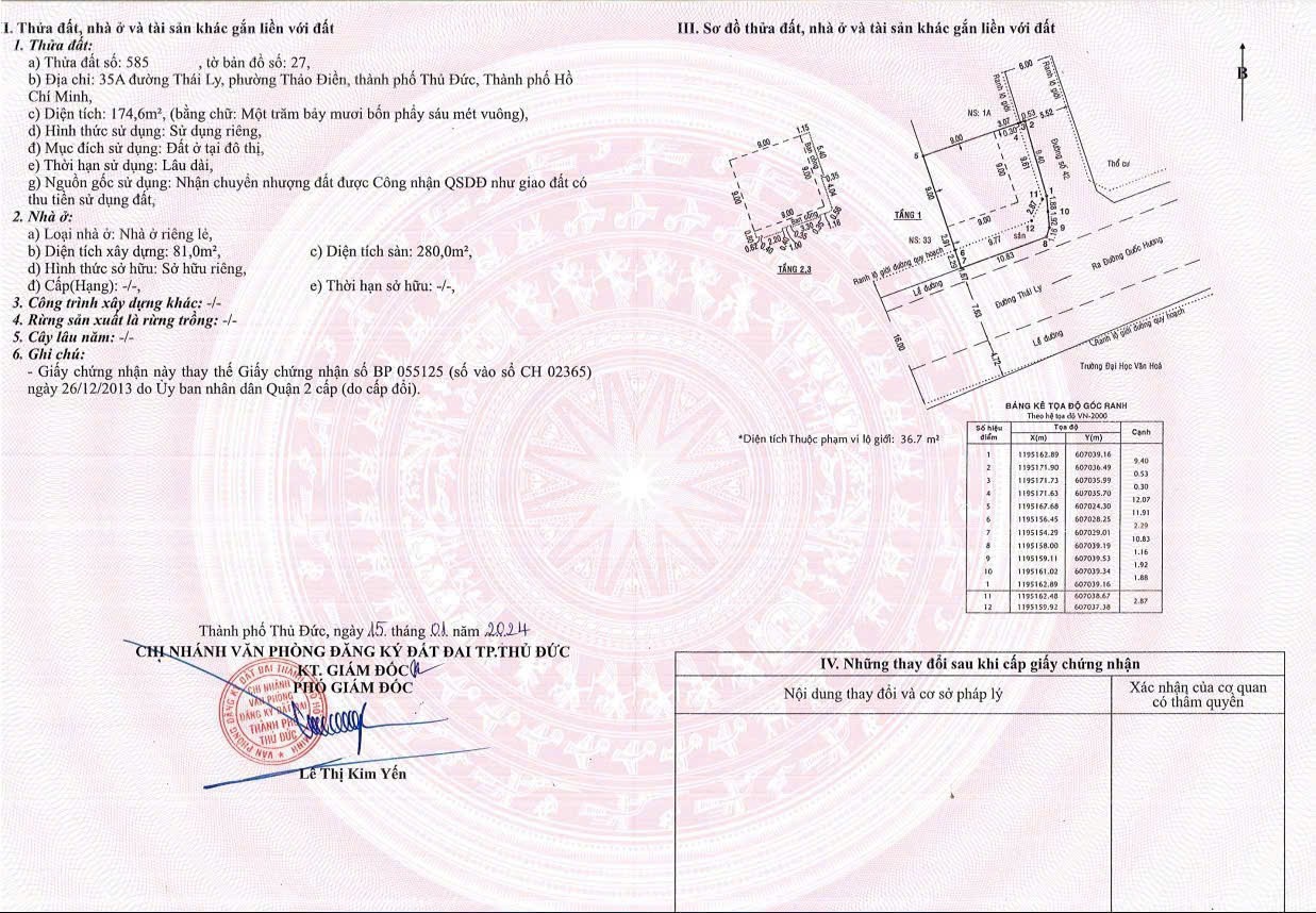 Cần bán Nhà mặt tiền Phường Thảo Điền, Quận 2, Diện tích 174m², Giá 68 Tỷ 6