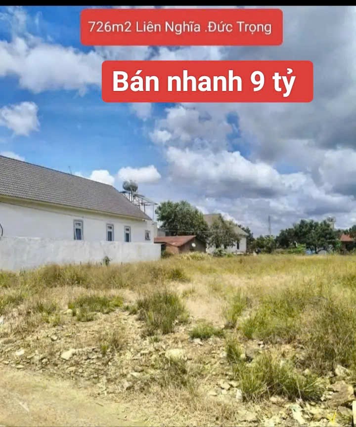 Bán 726m2 đất thị trấn Liên Nghĩa ĐứcTrọng Lâm Đồng 9 tỷ 3