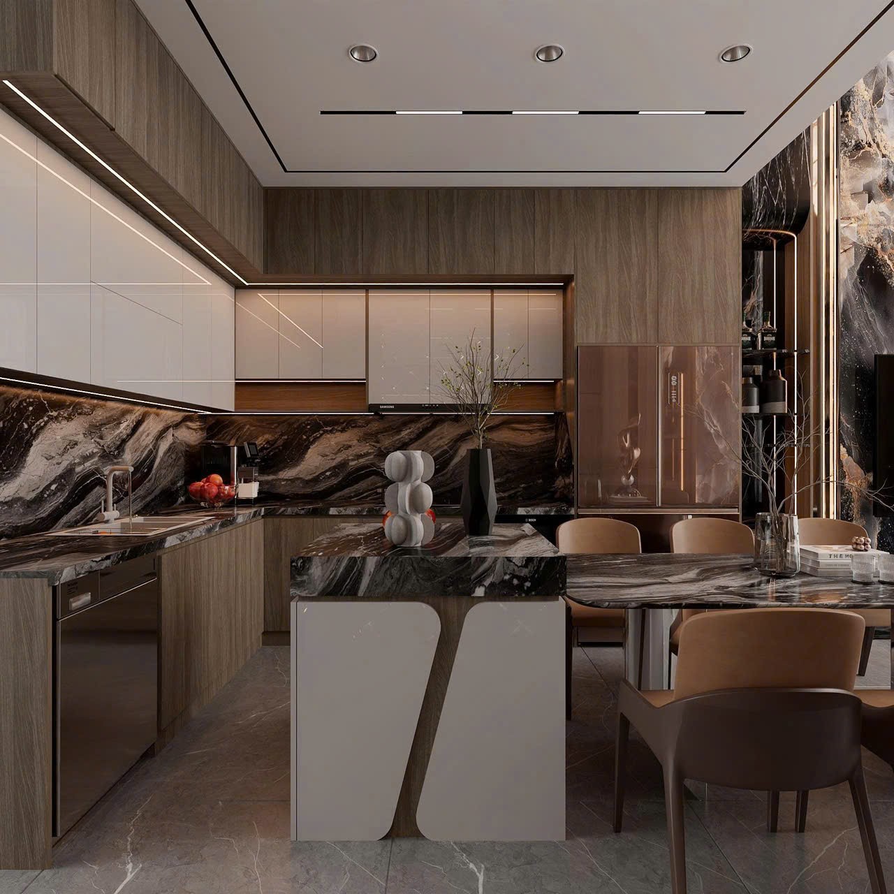 SIÊU PHẨM NHÀ ĐẸP TRUNG TÂM THẠCH BÀN – 65M² x 6 TẦNG – GARA Ô TÔ – THANG MÁY – FULL NỘI THẤT 2