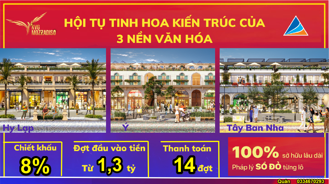 KVG Mozzadiso - Gói 6 Mỹ Gia - Khu đô thị Châu Âu đẳng cấp nhất Nha Trang