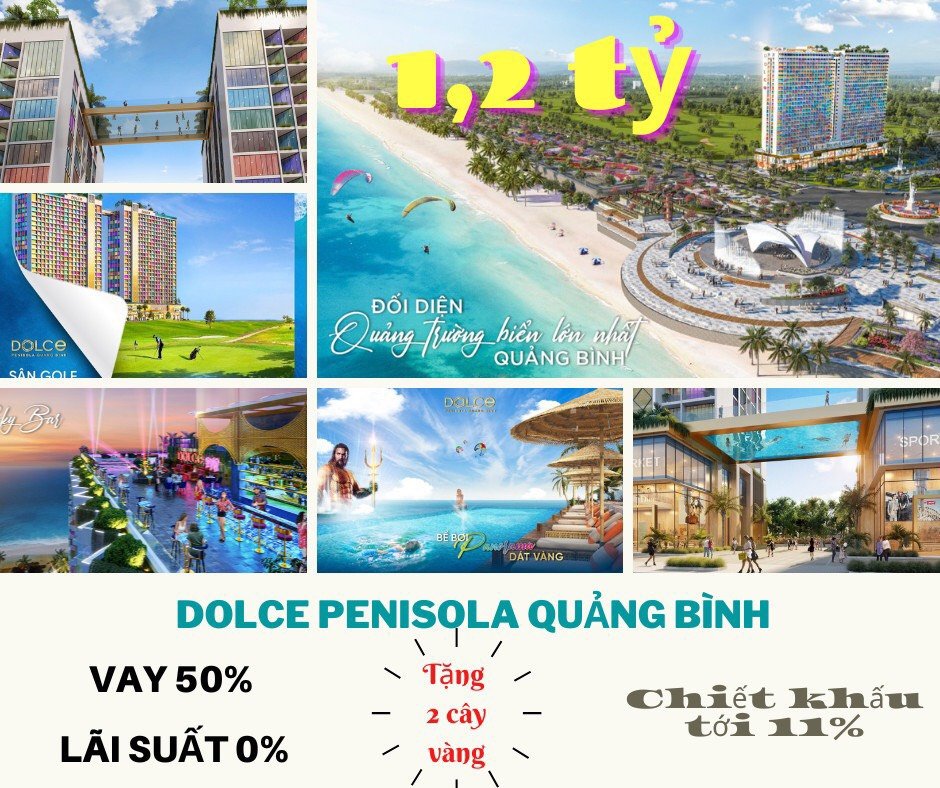 Cần bán Homestay - Khách Sạn dự án Dolce Penisola Quảng Bình, Diện tích 29m², Giá 1,2 Tỷ 2