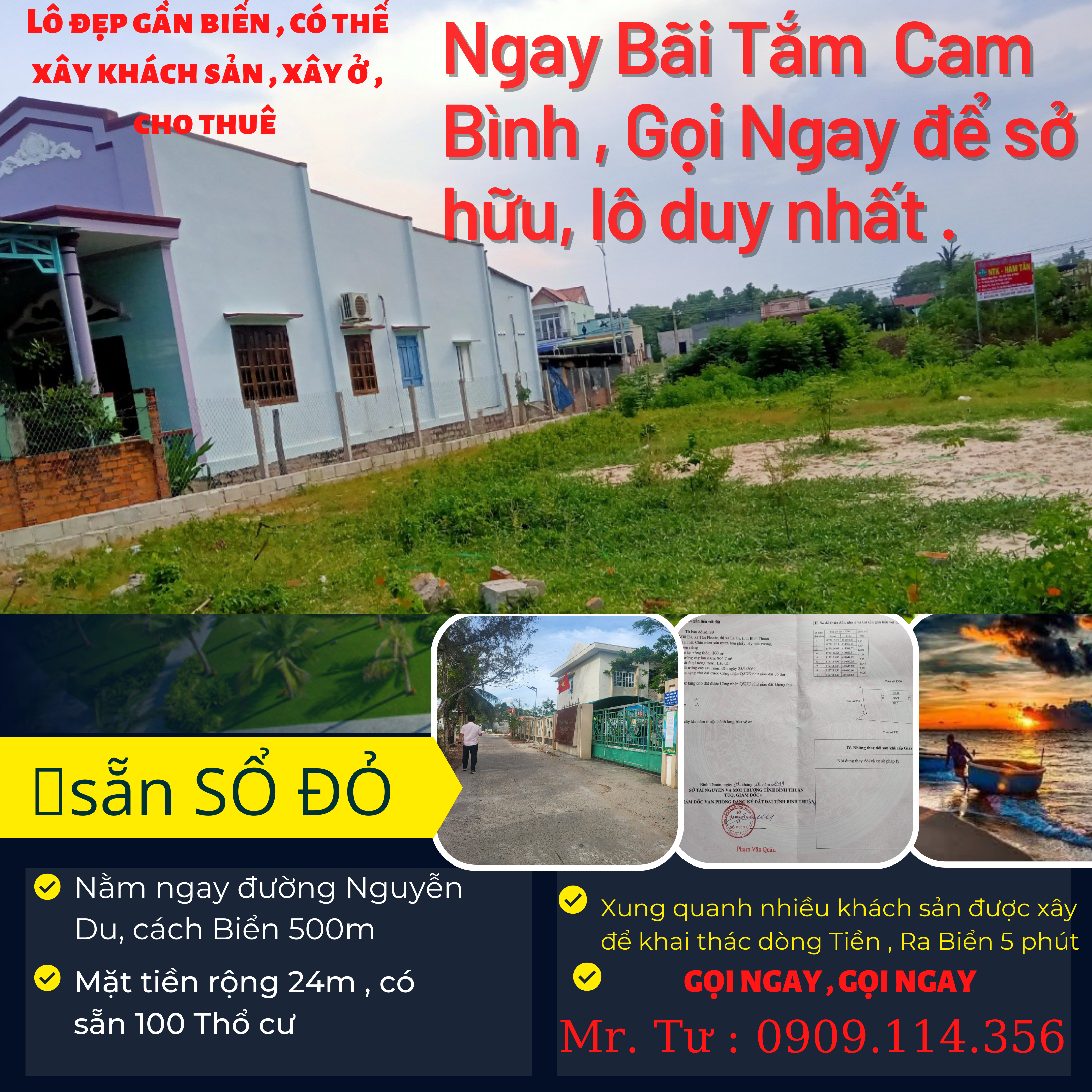 Cần bán Đất đường Nguyễn Du, Xã Tân Phước, Diện tích 954m², Giá 9.1 Tỷ 7