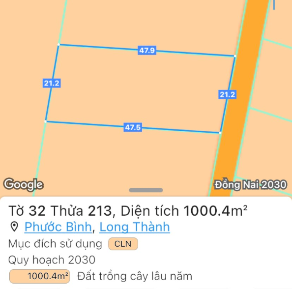 (SIÊU LỢI NHUẬN) 1000m2 đất ở, đối diện KCN Phước Bình, Chỉ 3.2 tỷ, 0932729823 6
