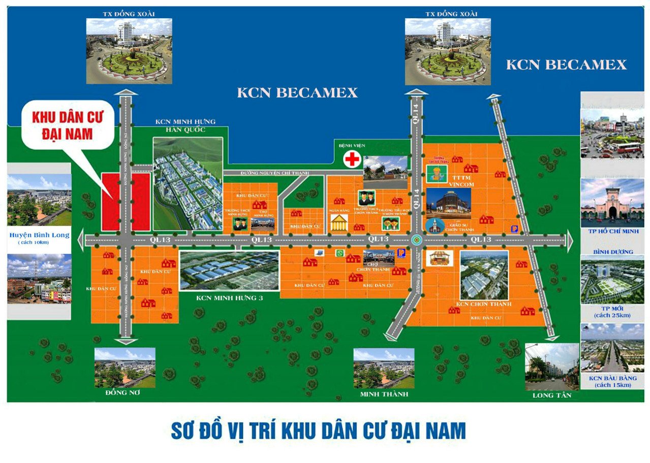 Cần bán Đất dự án Khu dân cư Đại Nam Bình Phước, Diện tích 157m², Giá 1.6 Tỷ 2