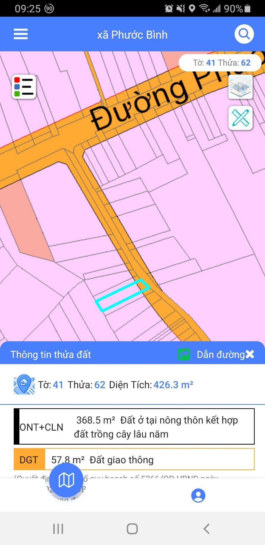 Cần bán Đất nền dự án đường Phước Bình, Xã Phước Bình, Diện tích 426m², Giá 3.3000000 Tỷ 4