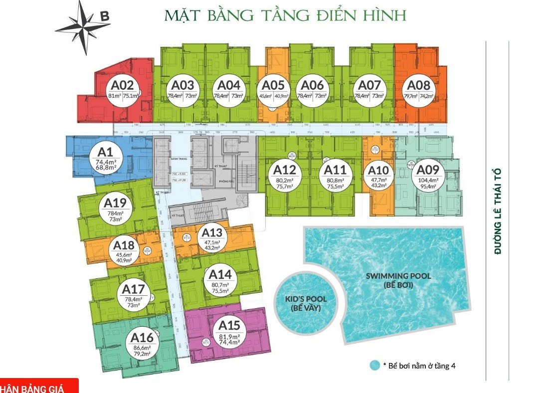 Cần bán Căn hộ chung cư dự án Chung cư Green Pearl Bắc Ninh, Diện tích 73m², Giá Thương lượng 3