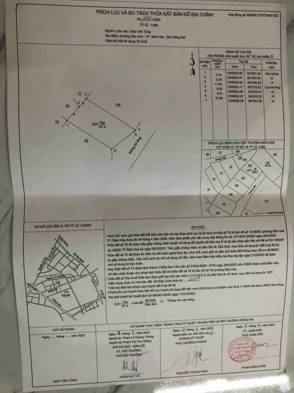 Đất đẹp p.Bửu HÒa sổ riêng thổ cư đường xe hơi 4m đất ngang 5,5 xây nhà bao đẹp chỉ 1ty799 5