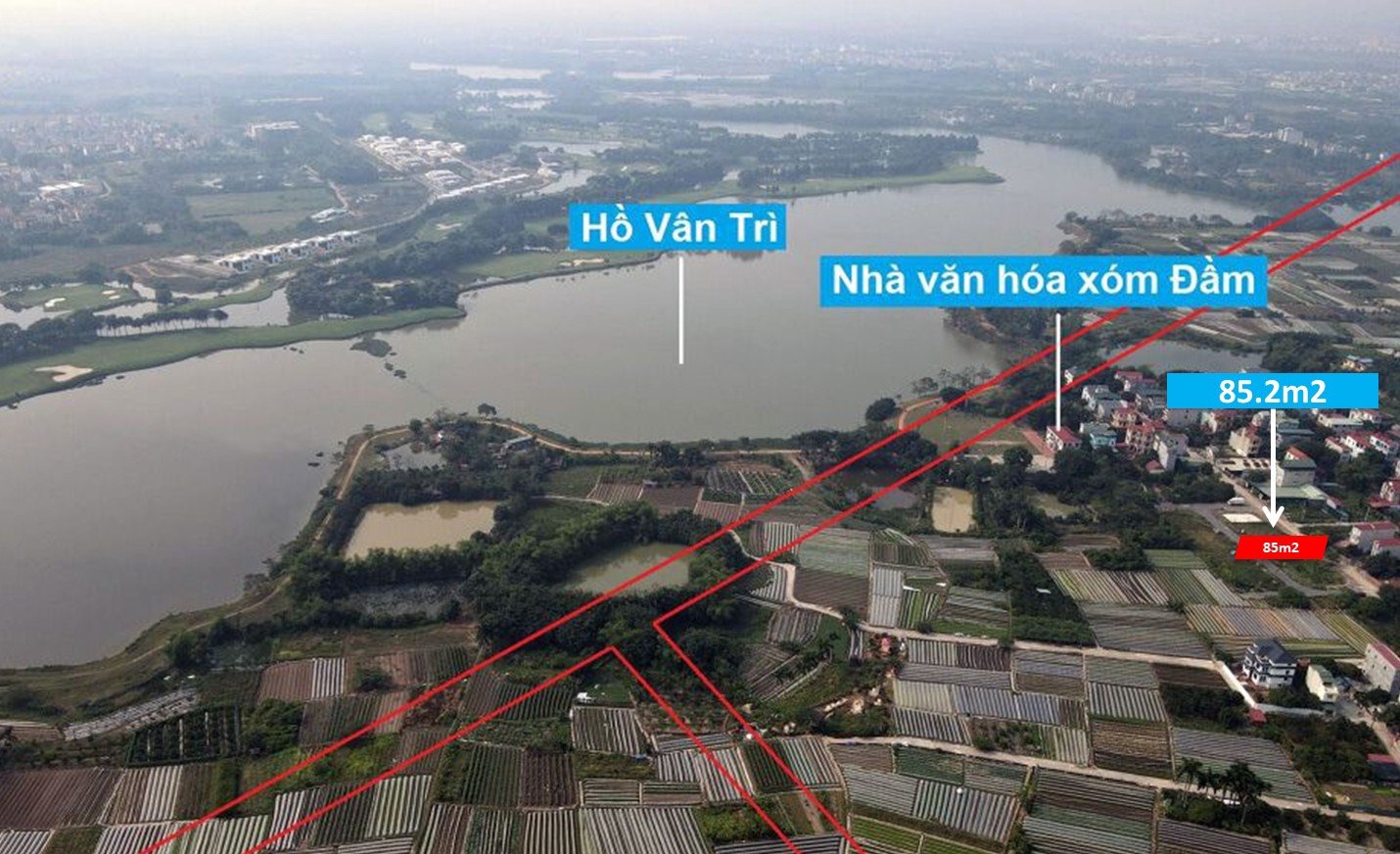 BDS VIEW ĐẦM VÂN TRÌ - ĐIỂM X4 THÔN ĐẦM - HAI MẶT TIỀN - GẦN ĐẦM THÔNG THOÁNG 2