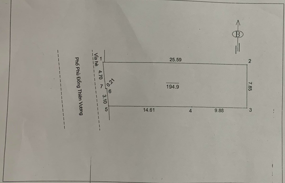 Bán đất mặt phố Phù Đổng Thiên Vương 194m2, mặt tiền 7.8m, sđcc, giá 100 tỷ 2