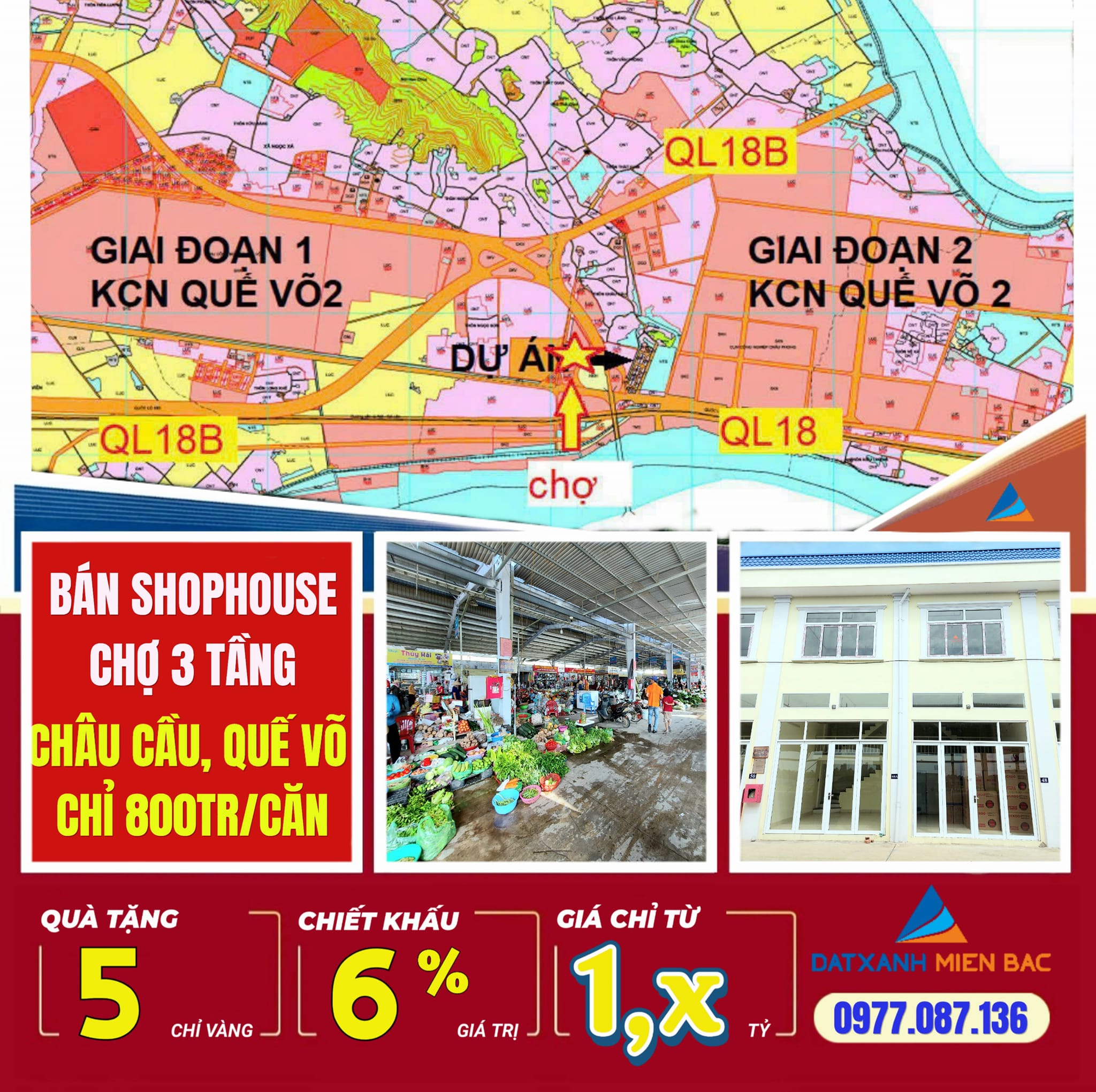 Cần bán Cửa hàng - Kiot - Mặt bằng đường 18, Xã Châu Phong, Diện tích 105m², Giá 1300 Triệu