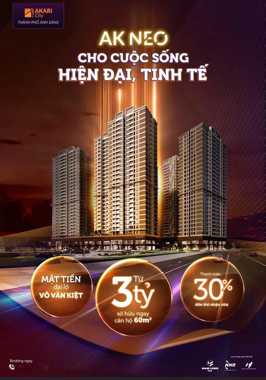 Cần bán Căn hộ chung cư dự án Akari City Nam Long, Diện tích 70m², Giá Thương lượng 1