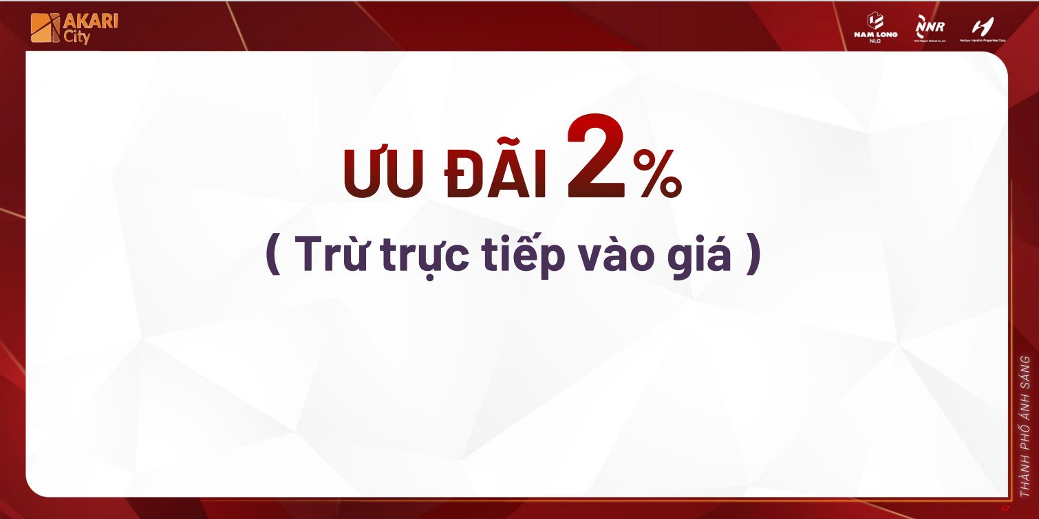 Cần bán Căn hộ chung cư dự án Akari City Nam Long, Diện tích 75m², Giá 2999000000 Tỷ 2