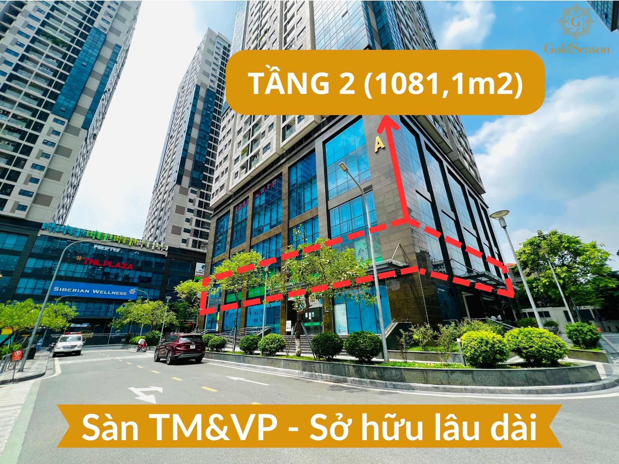 Bán gấp lô góc sàn văn phòng 1081,1m2 - Sở hữu lâu dài siêu hiếm quận Thanh Xuân - Sẵn khách thuê 1