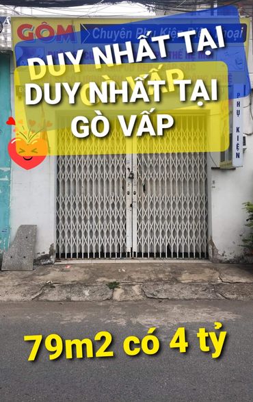 Căn này số 2 không căn nào Số 1 tại Gò Vấp 79m2 có 4 tỷ x 3