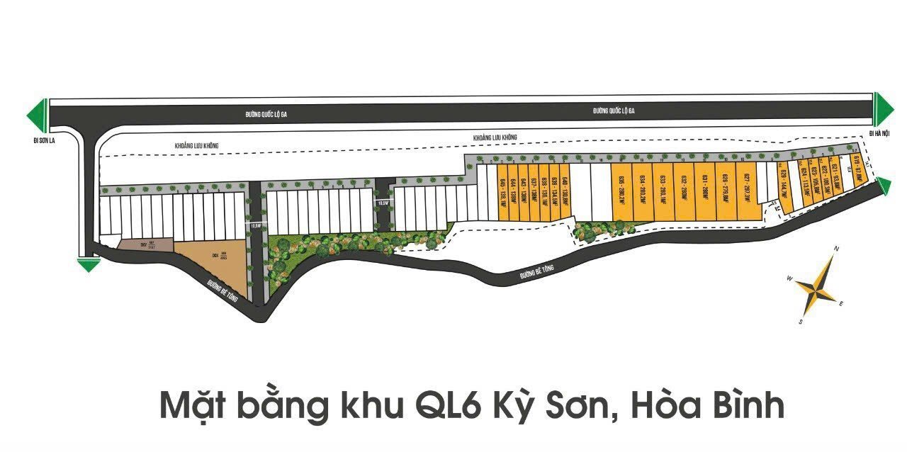 Thanh lý gấp 6 lô đất nền Tổ 6, phường Kỳ Sơn, TP Hòa Bình, giáp mặt đường QL6 mở rộng lên 60m 3