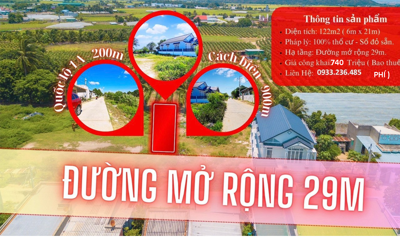 Đất mặt tiền ngay khu biển Bình Thuận giá chỉ 6tr/m². 4