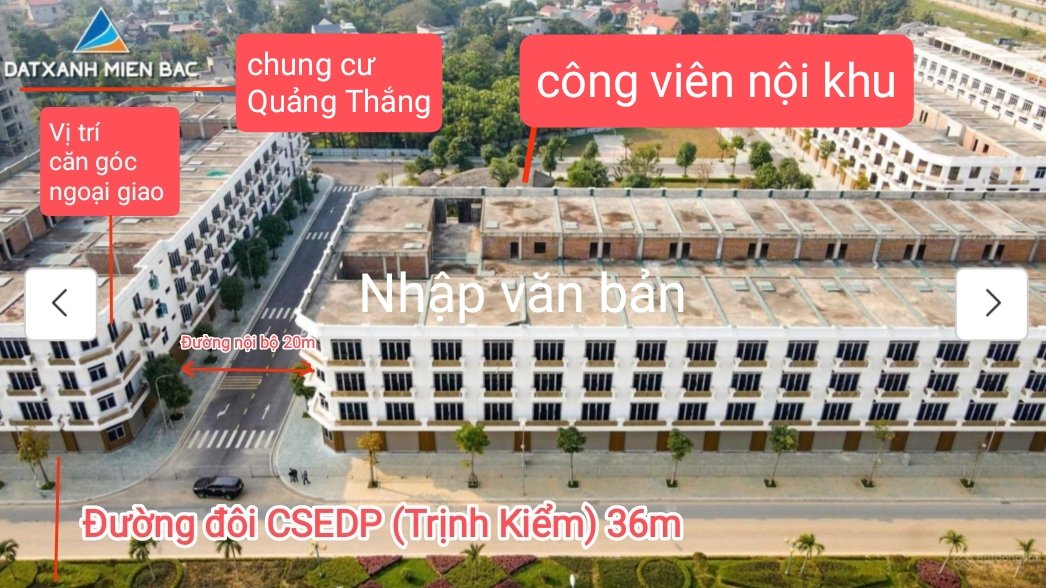 Căn góc 2 mặt tiền đẹp nhất KĐT Xuân Hưng - Thanh Hoá