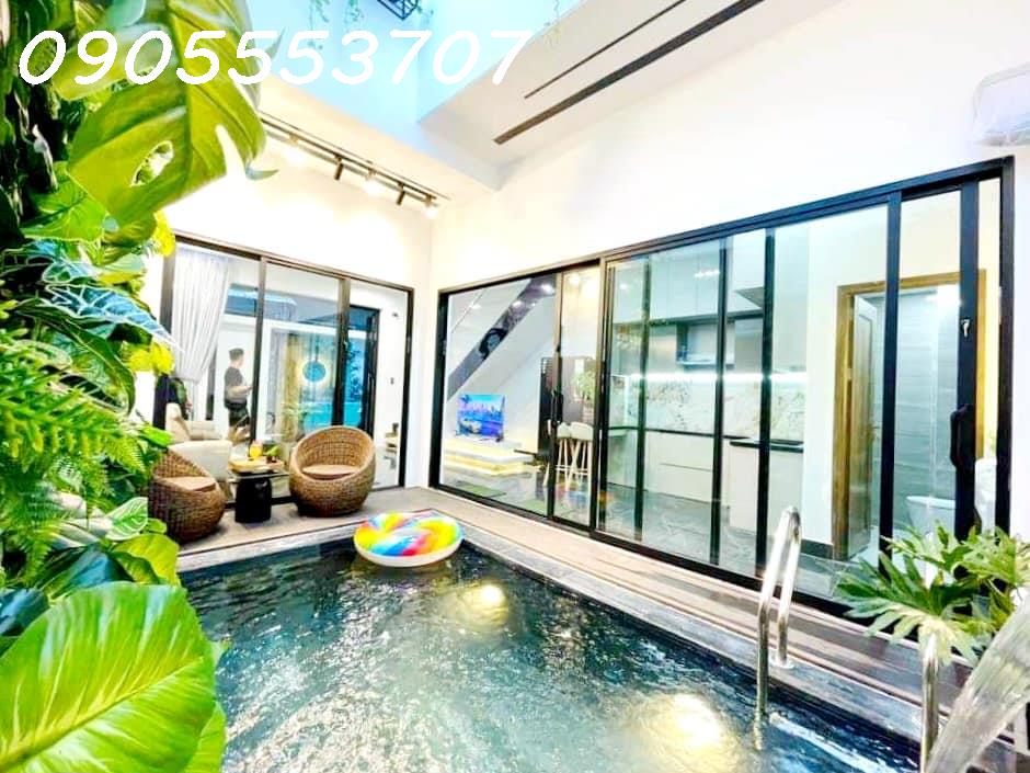 Bán Siêu phẩm Nhà 3 tầng TRẦN CAO VÂN, Thanh Khê, ĐN nhà như villa, có hồ bơi, GIÁ 4,1x Tỷ 3