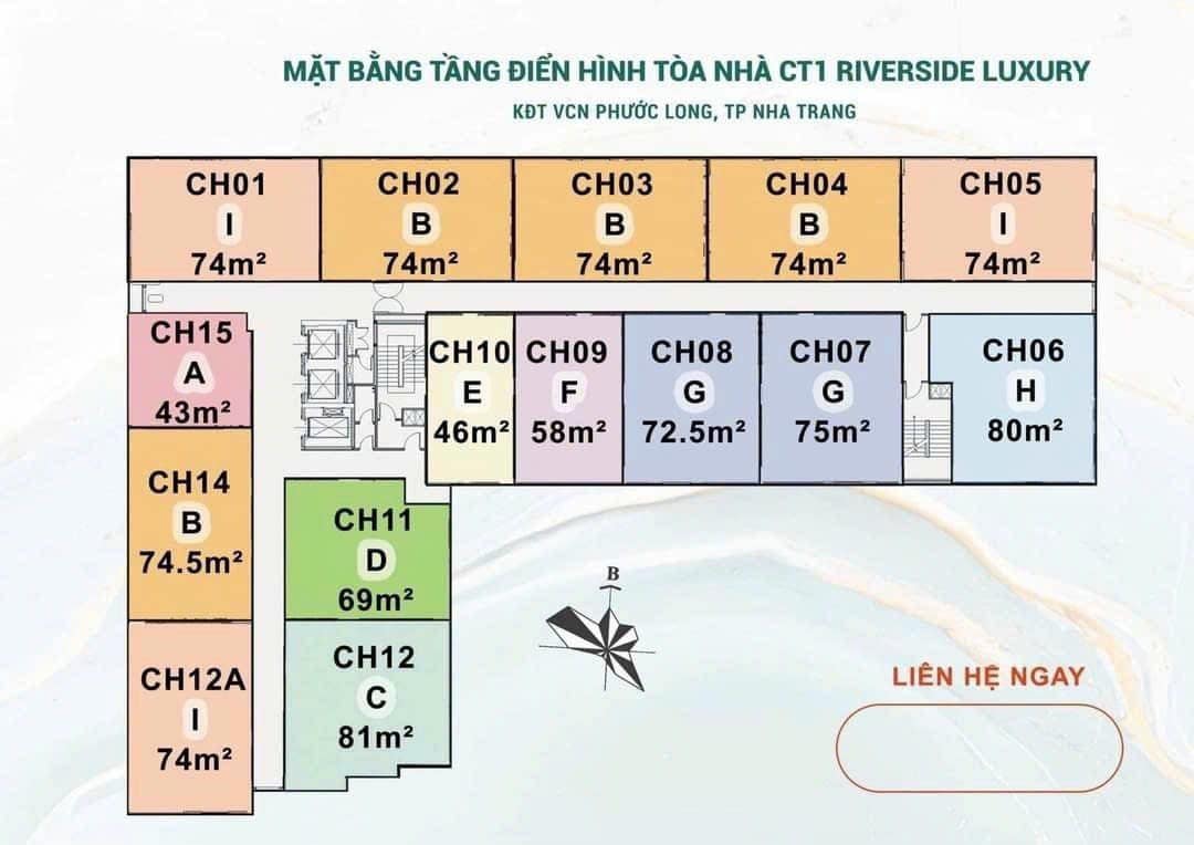 Cần bán Căn hộ chung cư đường Tố Hữu, Phường Phước Hải, Diện tích 65m², Giá 2 Tỷ 6