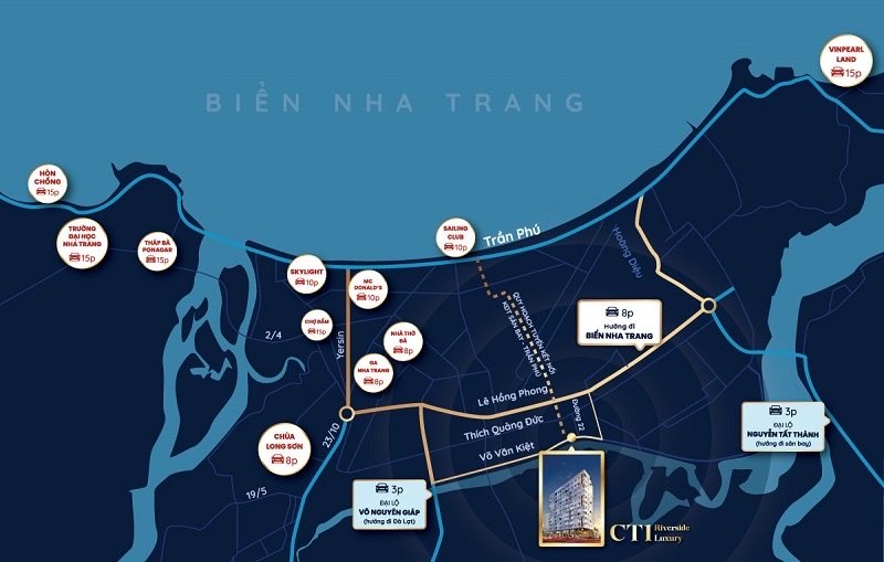 Cần bán Căn hộ chung cư dự án CT1 Riverside Luxury Nha Trang, Diện tích 65m², Giá 2.1 Tỷ 8