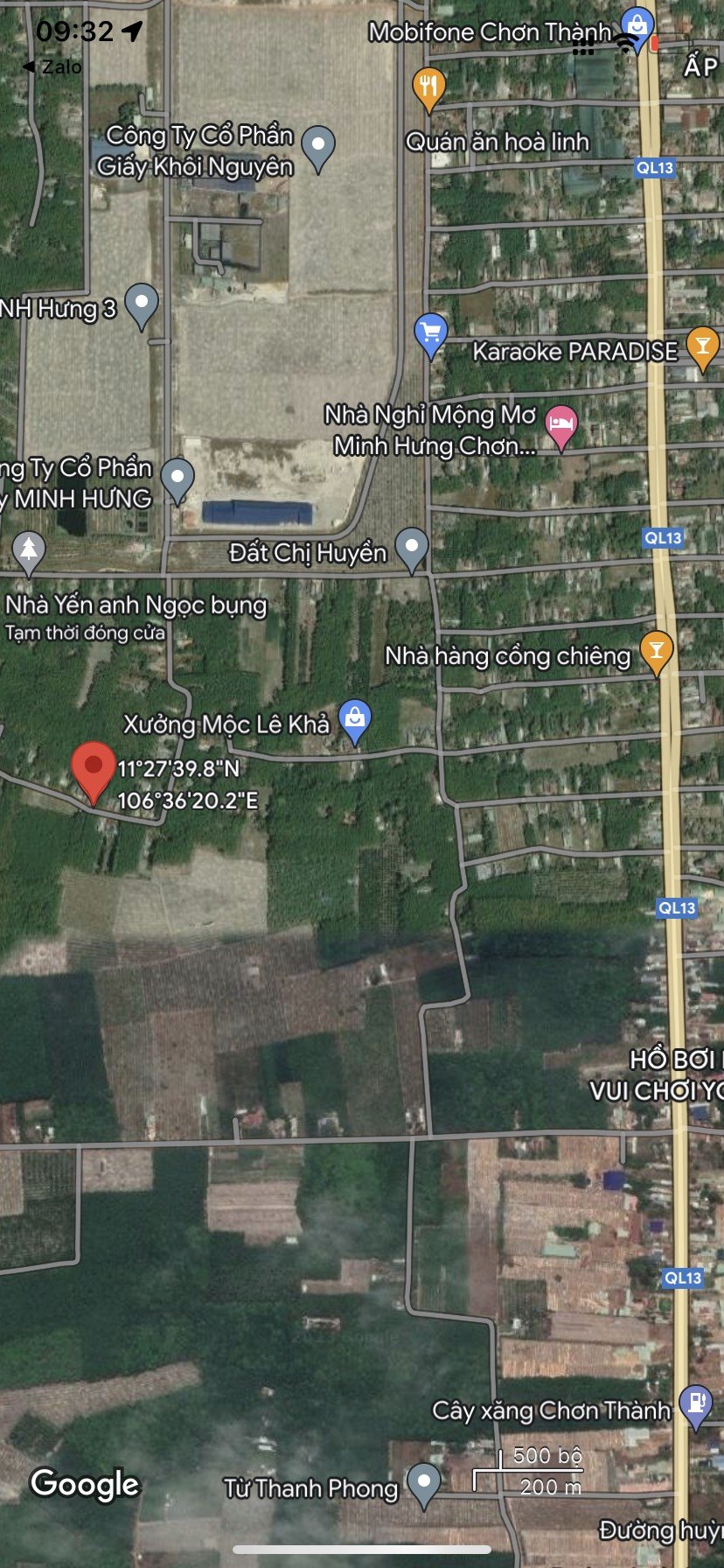Bán đất ngộp Chơn Thành, mặt tiền đường số 16 , DT 300m2, sổ riêng , giá 350 triệu . 2