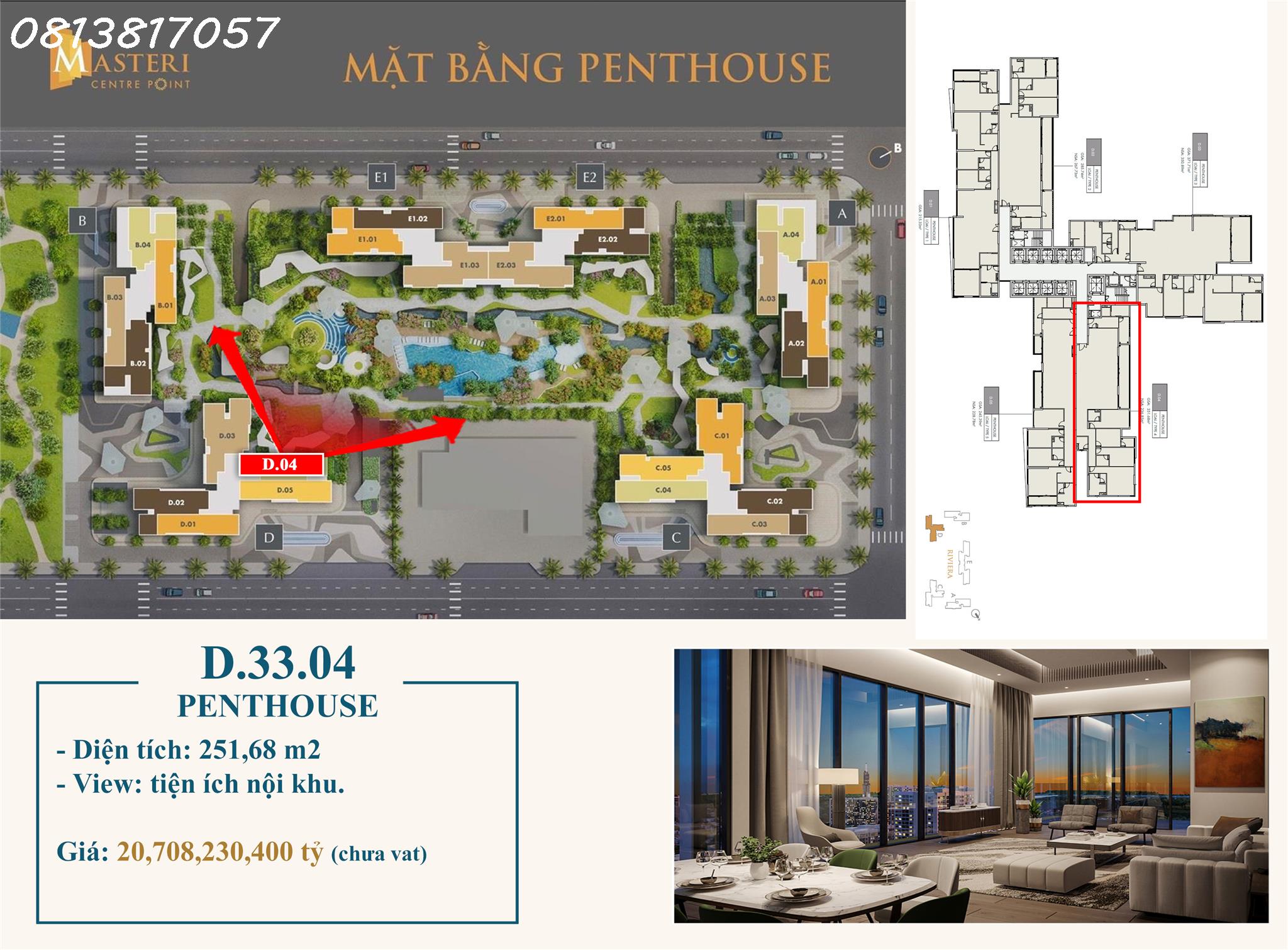 Penthouse Masteri Central Point, Vinhomes Grand Park Chỉ dành cho giới thượng lưu 1