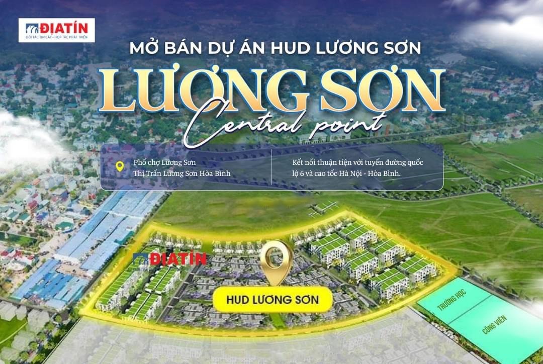Bán 10 suất ngoại giao sẵn sổ giá rẻ tại dự án HUD Lương Sơn-Hòa Bình cạnh chợ