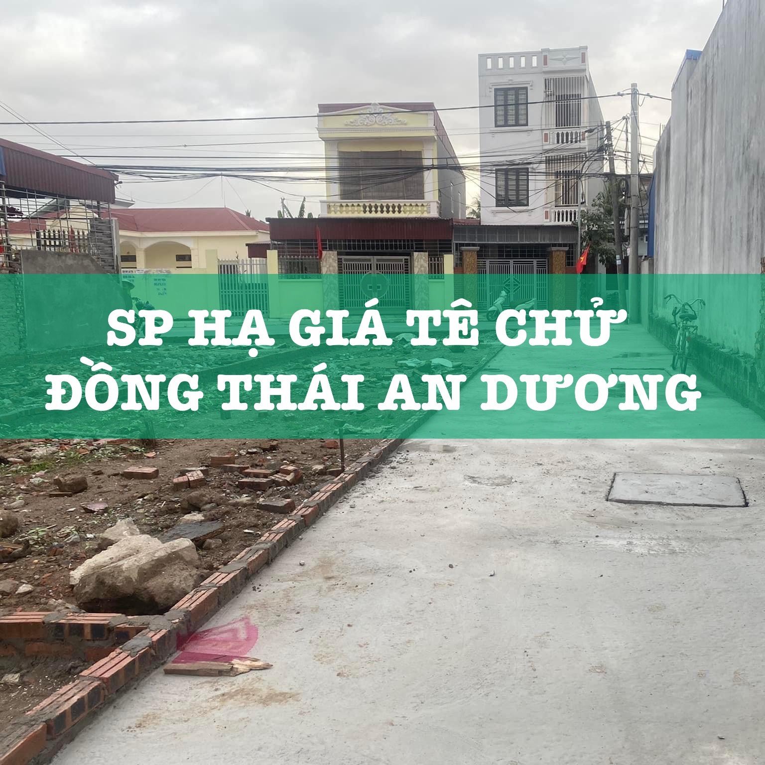 Bán đất Tê Chử Đồng Thái An Dương 60m2 ngay sát trục đường chính hơn 1 tỷ