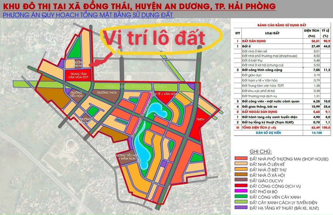 LÔ ĐẤT ĐẸP VÀ RẺ NHẤT TĐC HỘ PHỤ XI MĂNG ĐỒNG THÁI, AN DƯƠNG 3