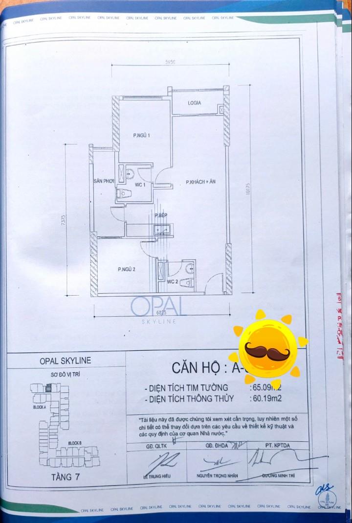 MÌNH CHÍNH CHỦ CẦN BÁN GẤP Căn Hộ Block A Tầng 7 CC Cao Cấp Opal Skyline Ngay Trung Tâm TP Thuận An 4