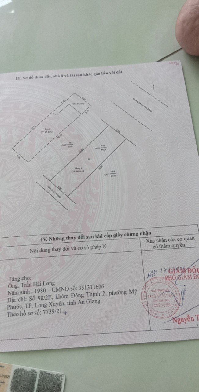 Chính chủ cần bán nhà đất tại Phường Mỹ Phước, TP Long Xuyên, An Giang 3